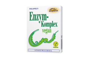 Sie sehen eine Packung Espara Enzym-Komplex vegan Kapseln, Produktbild: 01 Espara Enzym-Komplex vegan Kapseln, A-Nr.: 5160889 - 01