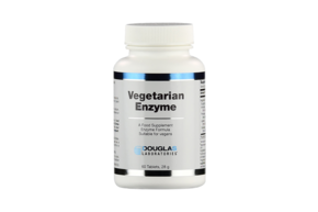 Sie sehen eine Packung Vegetarian Enzyme Tabletten, Produktbild: 01 Vegetarian Enzyme Tabletten, A-Nr.: 5621669 - 01