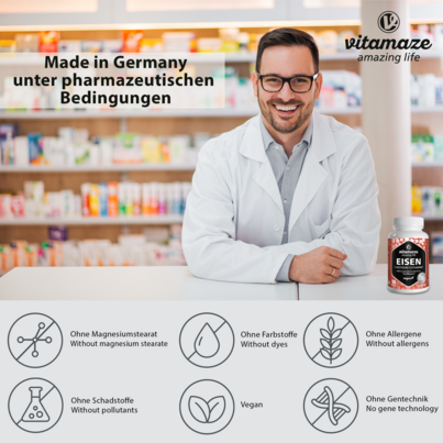 Vitamaze Eisen 20mg +Histidin u. Vitamine, A-Nr.: 5179512 - 04