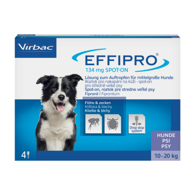 Effipro 134mg Lösung zum Auftropfen für mittelgroße Hunde, A-Nr.: 3546998 - 01