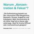Sie sehen eine Packung Duftmischung Konzentration & Fokus, Produktbild: 03 Duftmischung Konzentration & Fokus, A-Nr.: 5595073 - 03