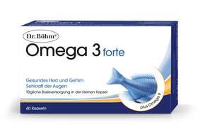 Sie sehen eine Packung Dr. Böhm Omega 3 forte, Produktbild: 01 Dr. Böhm Omega 3 forte, A-Nr.: 3039505 - 01