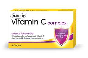 Sie sehen eine Packung Dr. Böhm Vitamin C complex, Produktbild: 01 Dr. Böhm Vitamin C complex, A-Nr.: 3818155 - 01