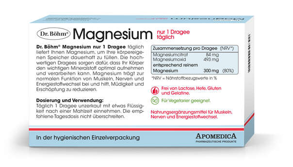 Dr. Böhm Magnesium nur 1 Dragee täglich, A-Nr.: 2576075 - 03