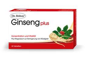 Sie sehen eine Packung Dr. Böhm Ginseng plus, Produktbild: 01 Dr. Böhm Ginseng plus, A-Nr.: 2159710 - 01