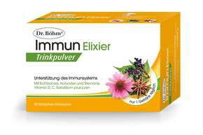 Sie sehen eine Packung Dr. Böhm Immun Elixier Trinkpulver, Produktbild: 01 Dr. Böhm Immun Elixier Trinkpulver, A-Nr.: 5377011 - 01
