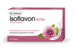 Sie sehen eine Packung Dr. Böhm Isoflavon forte, Produktbild: 01 Dr. Böhm Isoflavon forte, A-Nr.: 2774467 - 01