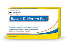 Sie sehen eine Packung Dr. Böhm Basen Tabletten Plus, Produktbild: 01 Dr. Böhm Basen Tabletten Plus, A-Nr.: 2635197 - 01