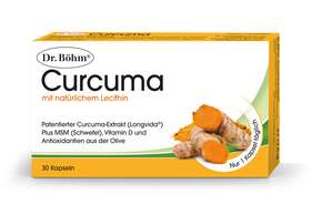 Sie sehen eine Packung Dr. Böhm Curcuma, Produktbild: 01 Dr. Böhm Curcuma, A-Nr.: 5298004 - 01