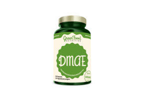 Sie sehen eine Packung GreenFood Nutrition DMAE 120 Kapseln, Produktbild: 01 GreenFood Nutrition DMAE 120 Kapseln, A-Nr.: 5634695 - 01
