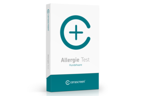 Sie sehen eine Packung cerascreen Hundeallergie Test, Produktbild: 01 cerascreen Hundeallergie Test, A-Nr.: 5638380 - 01