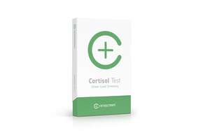 Sie sehen eine Packung cerascreen Cortisol Test, Produktbild: 01 cerascreen Cortisol Test, A-Nr.: 4879058 - 01