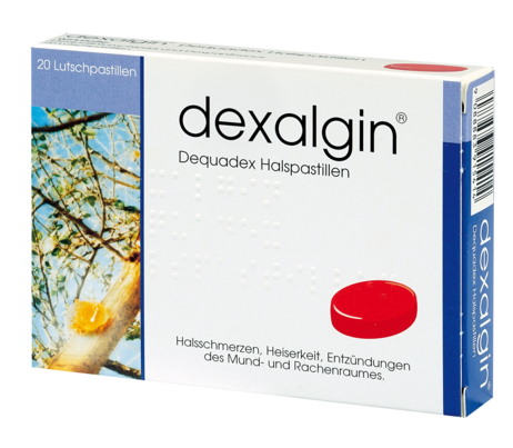 Dexalgin dequadex Halspastillen, A-Nr.: 3915415 - 01