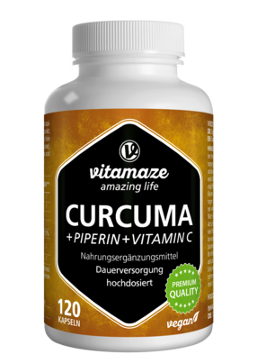 Vitamaze Curcuma +Piperin u. Vit. C vegan, A-Nr.: 5179363 - 01