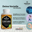 Sie sehen eine Packung Vitamaze Curcuma +Piperin u. Vit. C vegan, Produktbild: 02 Vitamaze Curcuma +Piperin u. Vit. C vegan, A-Nr.: 5179363 - 02