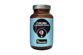Hanoju Curcuma Pulver + Schwarzer Pfeffer Extrakt Kapseln, A-Nr.: 4255688 - 01