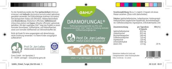 Gamu DarmoFungal Kapseln, A-Nr.: 5600294 - 03