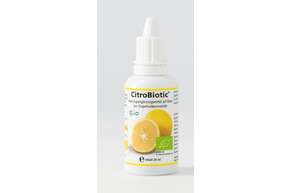 Sie sehen eine Packung Citrobiotic Grapefruitkernextrakt, Produktbild: 01 Citrobiotic Grapefruitkernextrakt, A-Nr.: 2218832 - 01