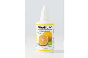 Sie sehen eine Packung Citrobiotic Grapefruitkernextrakt, Produktbild: 01 Citrobiotic Grapefruitkernextrakt, A-Nr.: 2218849 - 01