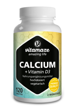 Vitamaze Calcium 300mg +Vit.D3 200IE vegetarisch, A-Nr.: 5273990 - 01