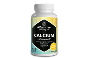 Vitamaze Calcium 300mg +Vit.D3 200IE vegetarisch, A-Nr.: 5273990 - 01