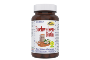 Sie sehen eine Packung Espara Buchweizen-Rutin Kapseln, Produktbild: 01 Espara Buchweizen-Rutin Kapseln, A-Nr.: 2641482 - 01