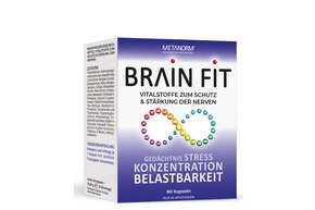 Sie sehen eine Packung BRAIN FIT Kapseln METANORM®, Produktbild: 01 BRAIN FIT Kapseln METANORM®, A-Nr.: 5198596 - 01