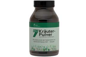 Sie sehen eine Packung doc nature’s BIO 7 Kräuter-Pulver, Glas, Produktbild: 01 doc nature’s BIO 7 Kräuter-Pulver, Glas, A-Nr.: 5619483 - 01