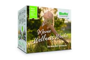 Sie sehen eine Packung Biotta Wellness Woche Bio, Produktbild: 01 Biotta Wellness Woche Bio, A-Nr.: 4248599 - 01