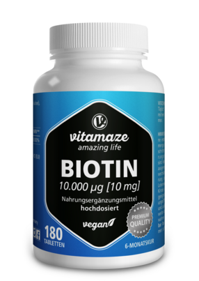 Vitamaze Biotin 10mg hochdosiert vegan, A-Nr.: 5274050 - 01