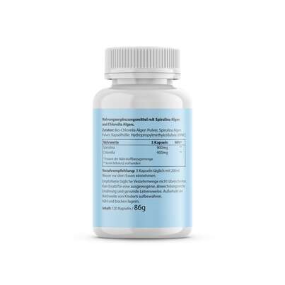 Biotanicals Spirulina + Chlorella Kapseln, A-Nr.: 5461183 - 03