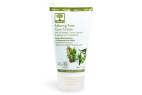 Sie sehen eine Packung Bioselect Relaxing Foot care cream, Produktbild: 01 Bioselect Relaxing Foot care cream, A-Nr.: 4566684 - 01