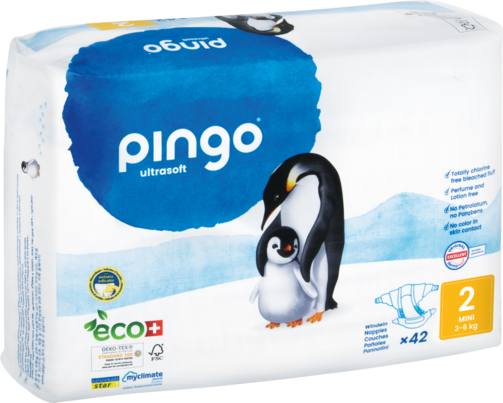 Bio Windeln Mini 3-6kg Pinguin – Pingo Swiss, A-Nr.: 4559520 - 01