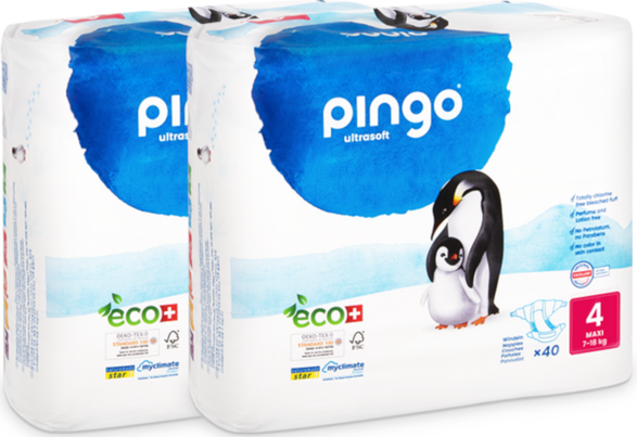 Bio Windeln Maxi Jumbo 7-18kg Pinguin – Pingo Swiss, A-Nr.: 4559589 - 01