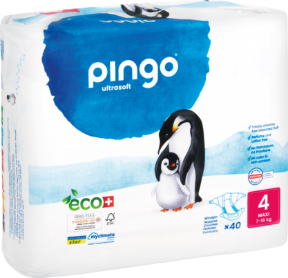 Bio Windeln Maxi 7-18kg Pinguin – Pingo Swiss, A-Nr.: 4559572 - 01