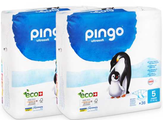 Bio Windeln Junior Jumbo 12-25kg Pinguin – Pingo Swiss, A-Nr.: 4559603 - 01