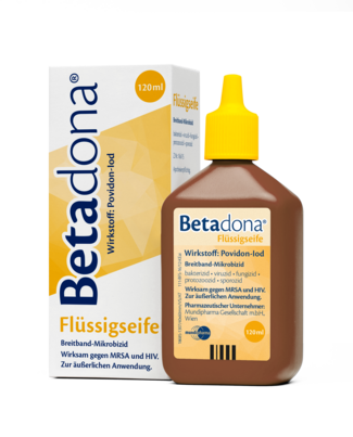 Betadona® Flüssigseife 120 ml, A-Nr.: 4465569 - 01