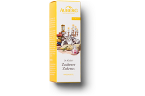 Sie sehen eine Packung AUBERG Zauberer Zederus Massage Öl, Produktbild: 01 AUBERG Zauberer Zederus Massage Öl, A-Nr.: 5462395 - 01