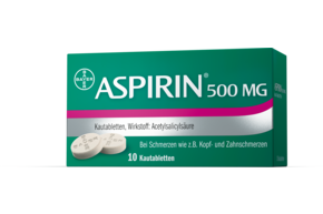 Aspirin® 500 mg Kautabletten, A-Nr.: 1286174 - 01