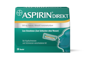 Aspirin® Direkt 500 mg Granulat, A-Nr.: 3911794 - 01