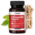 Sie sehen eine Packung Ashwagandha Kapseln KSM-66® plus Magnesium, Zink und Vitamin B6, Produktbild: 01 Ashwagandha Kapseln KSM-66® plus Magnesium, Zink und Vitamin B6, A-Nr.: 5820713 - 01