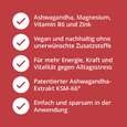 Sie sehen eine Packung Ashwagandha Kapseln KSM-66® plus Magnesium, Zink und Vitamin B6, Produktbild: 04 Ashwagandha Kapseln KSM-66® plus Magnesium, Zink und Vitamin B6, A-Nr.: 5820713 - 04
