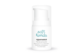 Sie sehen eine Packung Aquatadeus Handcreme plus, Produktbild: 01 Aquatadeus Handcreme plus, A-Nr.: 4872665 - 01