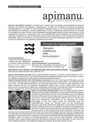 Apimanu Neurotosan Ayurveda Kapseln, A-Nr.: 3158960 - 03