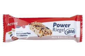 all in® ACTIVE Power Riegel Nuts &amp;amp; Berries, sweet &amp;amp; salty (24 x 30g), A-Nr.: 5332698 - 01