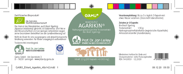 Gamu bio Agaricus brasiliensis | Agarikin Kapseln, A-Nr.: 5600153 - 03