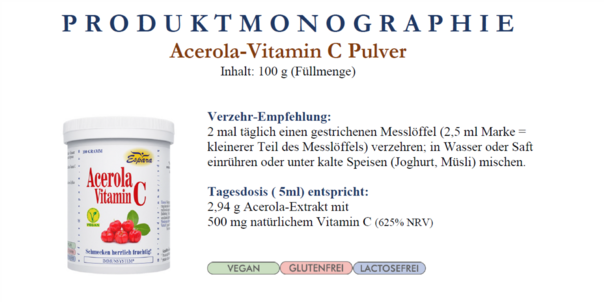 Espara Acerola Vitamin C Pulver, A-Nr.: 5445764 - 03
