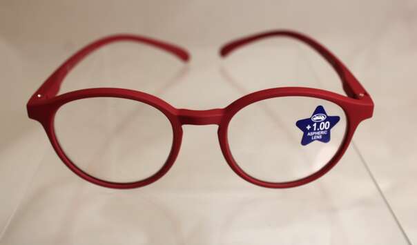 Lesebrille Klammeraffe 12 Rot 1,00, A-Nr.: 8026826 - 01