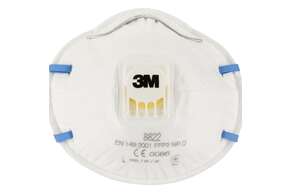 3M™ Maske für Hand- und Maschinenschleifen, FFP2, mit Ventil, 3 pro Packung, A-Nr.: 5646876 - 01