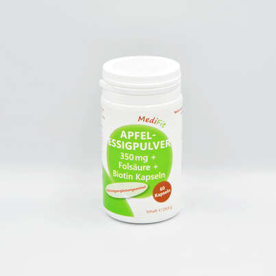 Apfelessigpulver 350 mg + Folsäure + Biotin, A-Nr.: 4750181 - 01